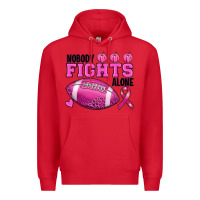 Red nobody fights alone Premium Hoodie - RanaPortraitStore