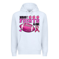 White nobody fights alone Premium Hoodie - RanaPortraitStore