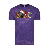 Cloud Purple love christmas black angus Vintage Tee - LillyAllenDesigns