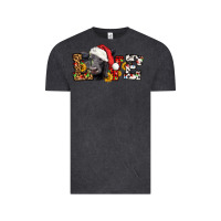 Vintage Black love christmas black angus Vintage Tee - LillyAllenDesigns