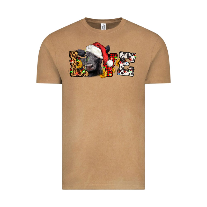 Love Christmas Black Angus Vintage Tee by LillyAllenDesigns | Teevron