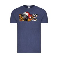 Vintage Denim love christmas black angus Vintage Tee - LillyAllenDesigns