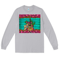 Moon Dust mexican guitar roses cactus sombrero Long Sleeve Tee - Artiststas