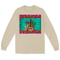 Mushroom mexican guitar roses cactus sombrero Long Sleeve Tee - Artiststas