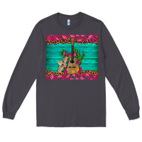 Smoke mexican guitar roses cactus sombrero Long Sleeve Tee - Artiststas