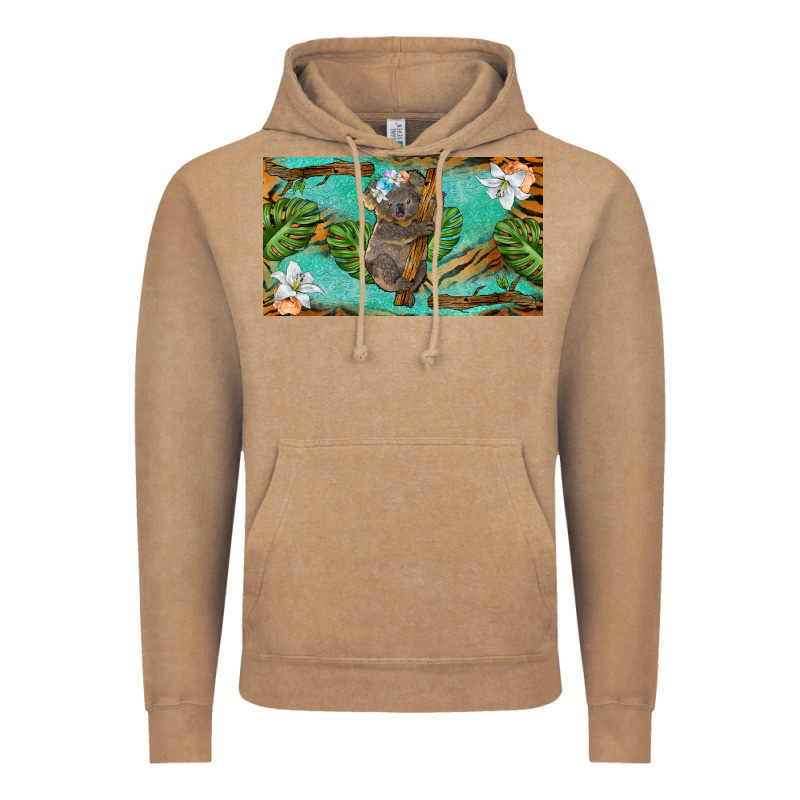 Koala Cup Vintage Hoodie by BarkalooDesign | Teevron