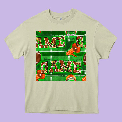 American Football Megaphone And Game Seamless Pattern Heavy Core Tee Designed By Bundleandbundleshop
