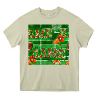 Mossy american football megaphone and game seamless pattern Heavy Core Tee - BundleAndBundleShop