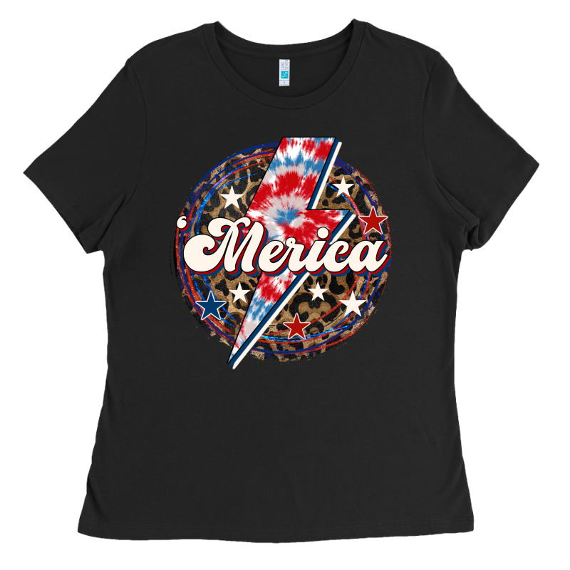 Western Merica Patriotic Ladies Tee by LillyAllenDesigns | Teevron