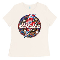 Bone Western Merica Patriotic Ladies Tee - LillyAllenDesigns