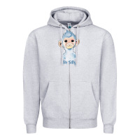 Heather Grey monkey cute animals Zipper Hoodie - RanaPortraitStore