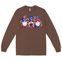 Chestnut american flag gnomes sunflowers star Long Sleeve Tee - Artiststas