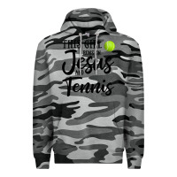 Slate Camo this girl runs on jesus and tennis Premium Hoodie - DesigneFamous