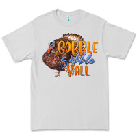 Dove Grey Fall Gobble Gobble Y'all Premium Tee - LillyAllenDesigns