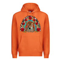 Carrot brown baby cow floral rose rainbow Premium Hoodie - BarkalooDesign