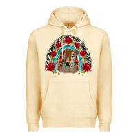 Pina Colada brown baby cow floral rose rainbow Premium Hoodie - BarkalooDesign