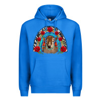 True Royal brown baby cow floral rose rainbow Premium Hoodie - BarkalooDesign