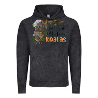 Vintage Black just a girl who loves koalas Vintage Hoodie - BarkalooDesign