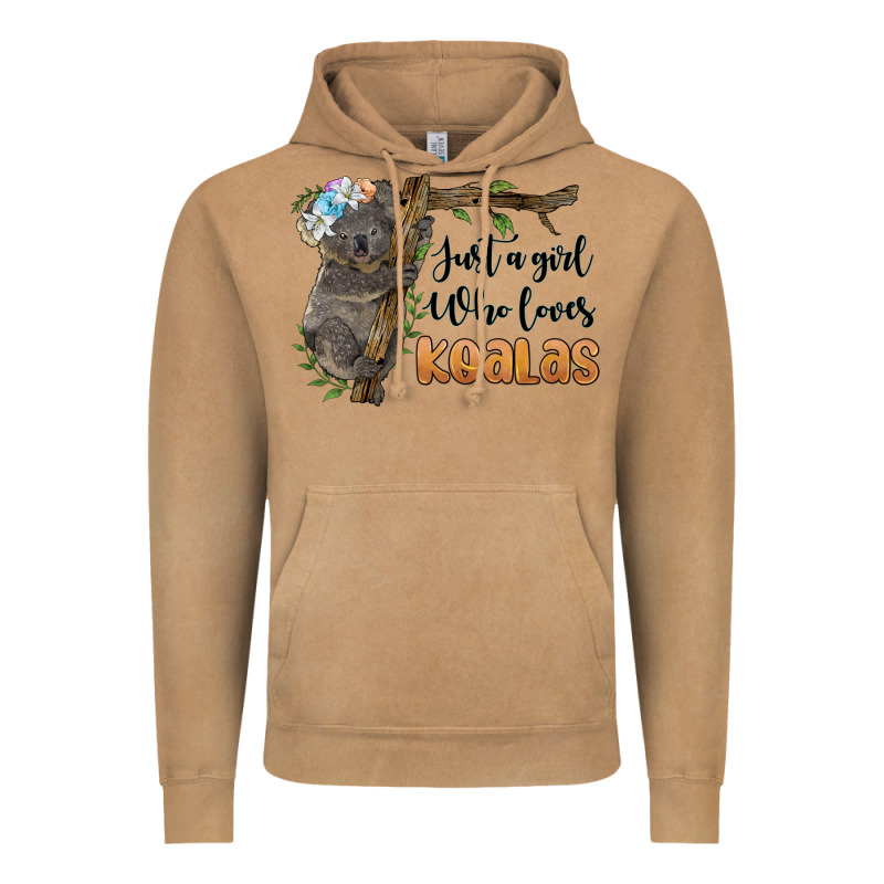 Just A Girl Who Loves Koalas Vintage Hoodie by BarkalooDesign | Teevron