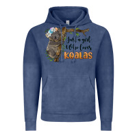 Vintage Denim just a girl who loves koalas Vintage Hoodie - BarkalooDesign