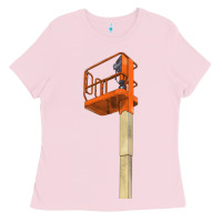 Bubblegum Pink Single Man Lift Ladies Tee - LillyAllenDesigns