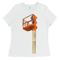 White Single Man Lift Ladies Tee - LillyAllenDesigns