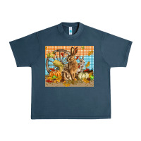 Midnight Navy fall rabbit  mousepad Urban Heavy Tee - LillyAllenDesigns