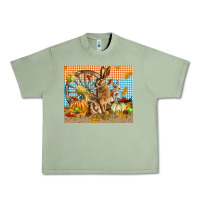 Oil Green fall rabbit  mousepad Urban Heavy Tee - LillyAllenDesigns