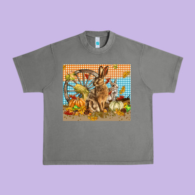 Fall Rabbit  Mousepad Urban Heavy Tee Designed By Lillyallendesigns