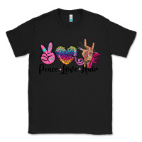 Black peace love hair Classic Tee - BarkalooDesign