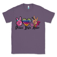 Lavender peace love hair Classic Tee - BarkalooDesign