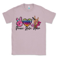 Lilac peace love hair Classic Tee - BarkalooDesign