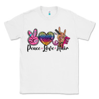 White peace love hair Classic Tee - BarkalooDesign