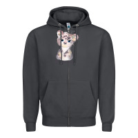 Smoke tiger cute animals Zipper Hoodie - RanaPortraitStore