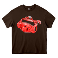 Chocolate Brown Chin Guard Fa Element Heavy Core Tee - FaDigitalArtStudio