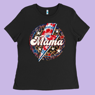 Western Mama Patriotic Ladies Tee Designed By Lillyallendesigns