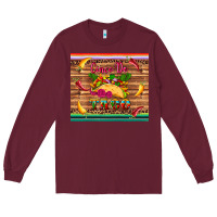 Burgundy cinco de taco paper serape leopard wooden Long Sleeve Tee - Artiststas