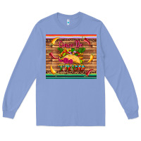 Colony Blue cinco de taco paper serape leopard wooden Long Sleeve Tee - Artiststas
