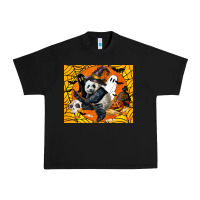 Black panda halloween Urban Heavy Tee - LillyAllenDesigns