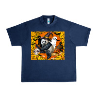 Navy panda halloween Urban Heavy Tee - LillyAllenDesigns
