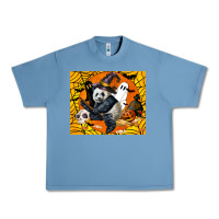 Pebble Blue panda halloween Urban Heavy Tee - LillyAllenDesigns