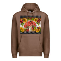 Chestnut ladybug mushrooms Premium Hoodie - BarkalooDesign