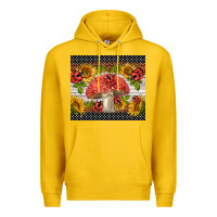 Lemon ladybug mushrooms Premium Hoodie - BarkalooDesign