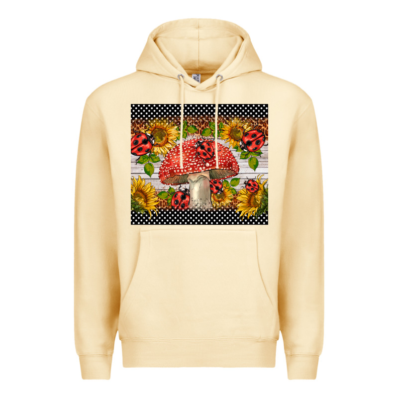 Ladybug Mushrooms Premium Hoodie by BarkalooDesign | Teevron