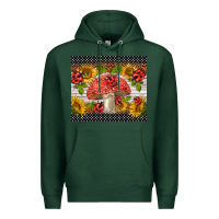 Sports Green ladybug mushrooms Premium Hoodie - BarkalooDesign
