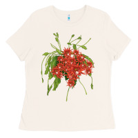 Bone Red Orchid Cactus Ladies Tee - LillyAllenDesigns