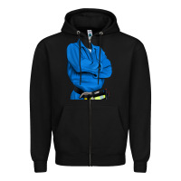 Black english cocker spaniel mechanic 2 Zipper Hoodie - RanaPortraitStore