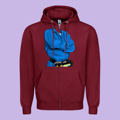 English Cocker Spaniel Mechanic 2 Zipper Hoodie Designed By Ranaportraitstore