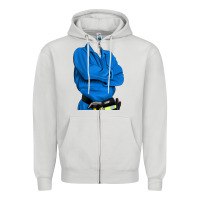 Dove Grey english cocker spaniel mechanic 2 Zipper Hoodie - RanaPortraitStore