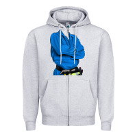 Heather Grey english cocker spaniel mechanic 2 Zipper Hoodie - RanaPortraitStore
